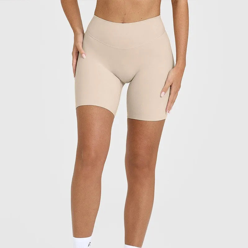 Women's yoga sport shorts with high waist, buttock-raising and tight fit pants for cycling, fitness and running