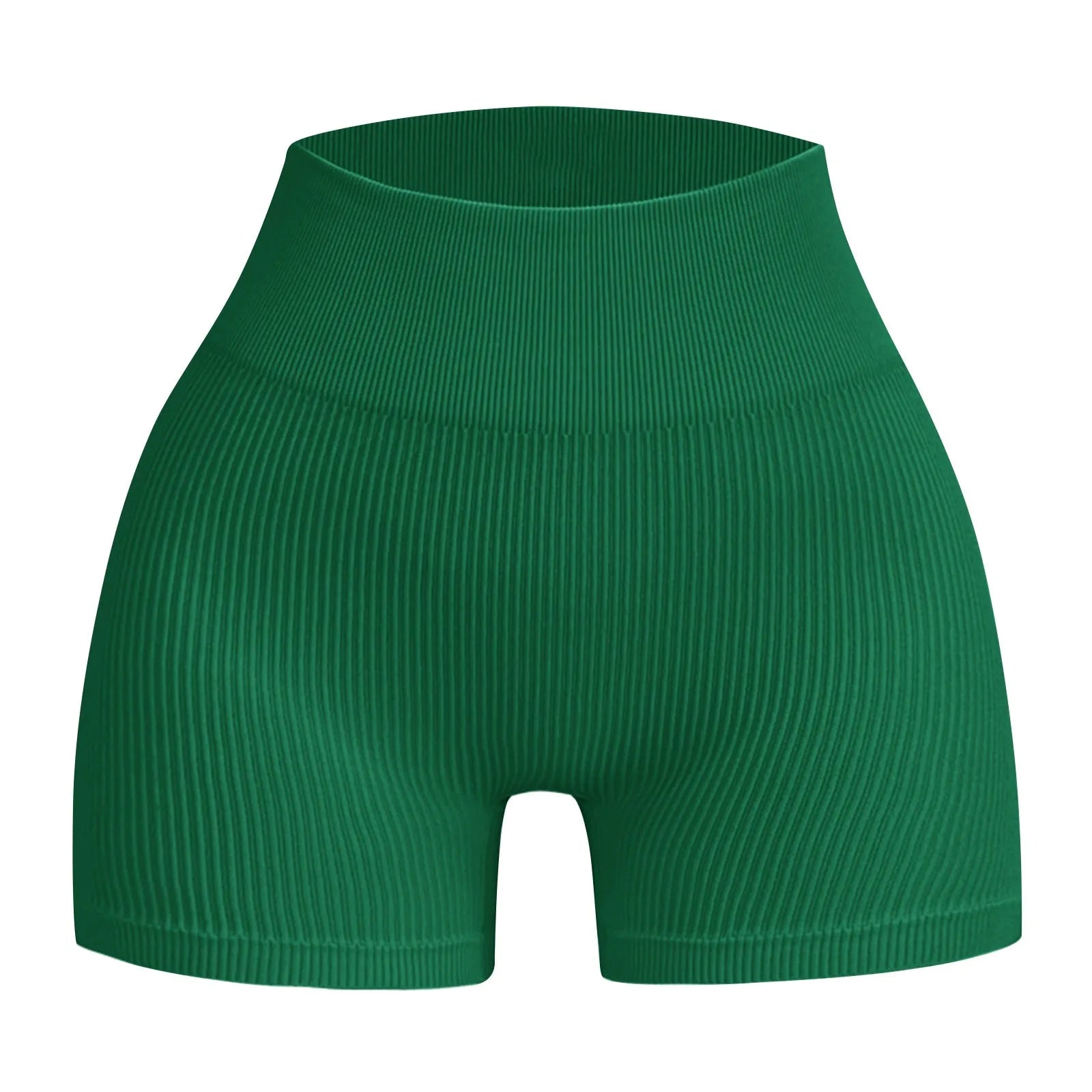 Women's High Waist Ribbed Seamless Yoga Shorts Squat Proof Hip Lifting Fitness Workout Running Sports Gym Leggings Sale