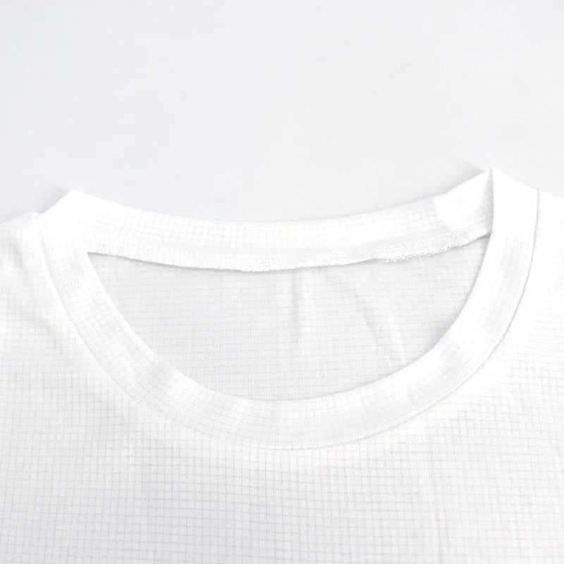 Mens Short Sleeve Sport t Shirt Quick Dry Running t-Shirt Breathable Fitness Shirt Top Ice Silk Gym Football Jerseys Man Clothes