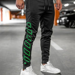 Spring Autumn Zipper pocket Men pants Comfortable quick-dry sweatpants printing trousers Men Slim Fit casual Sports Pants