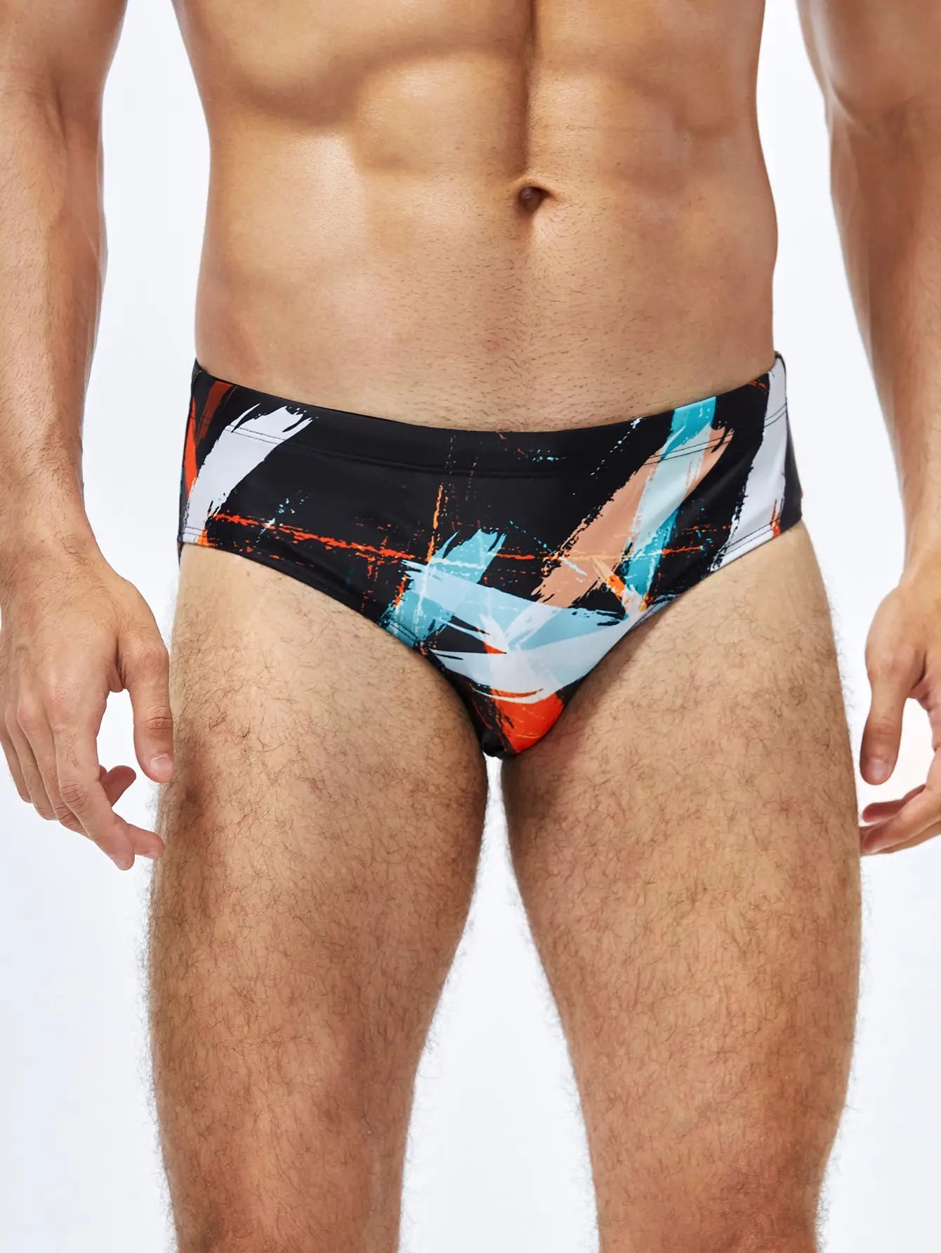 Men's Adult Swim Briefs Triangle Racing Professional Competition Questions: Reduce Resistance in  Tight Swimsuit