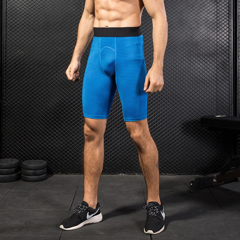 Men Gym Running Shorts Summer Sports Workout Short Pants Leggings Fitness Skinny Training Gym Base Layer Tights