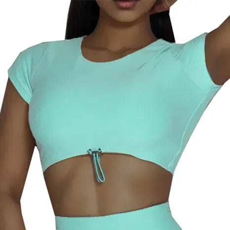 Lace V-Back shorts High waisted hip lifting yoga shorts women's nylon tight fitting shorts training sports fitness pants