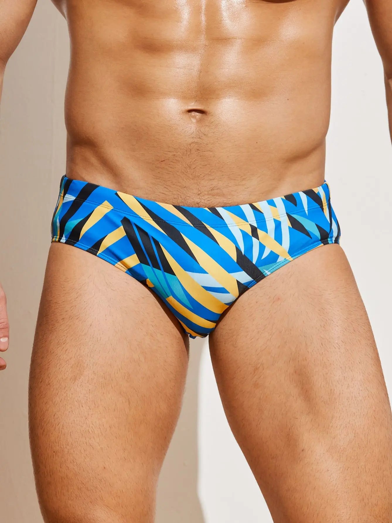 Men's Adult Swim Briefs Triangle Racing Professional Competition Questions: Reduce Resistance in  Tight Swimsuit