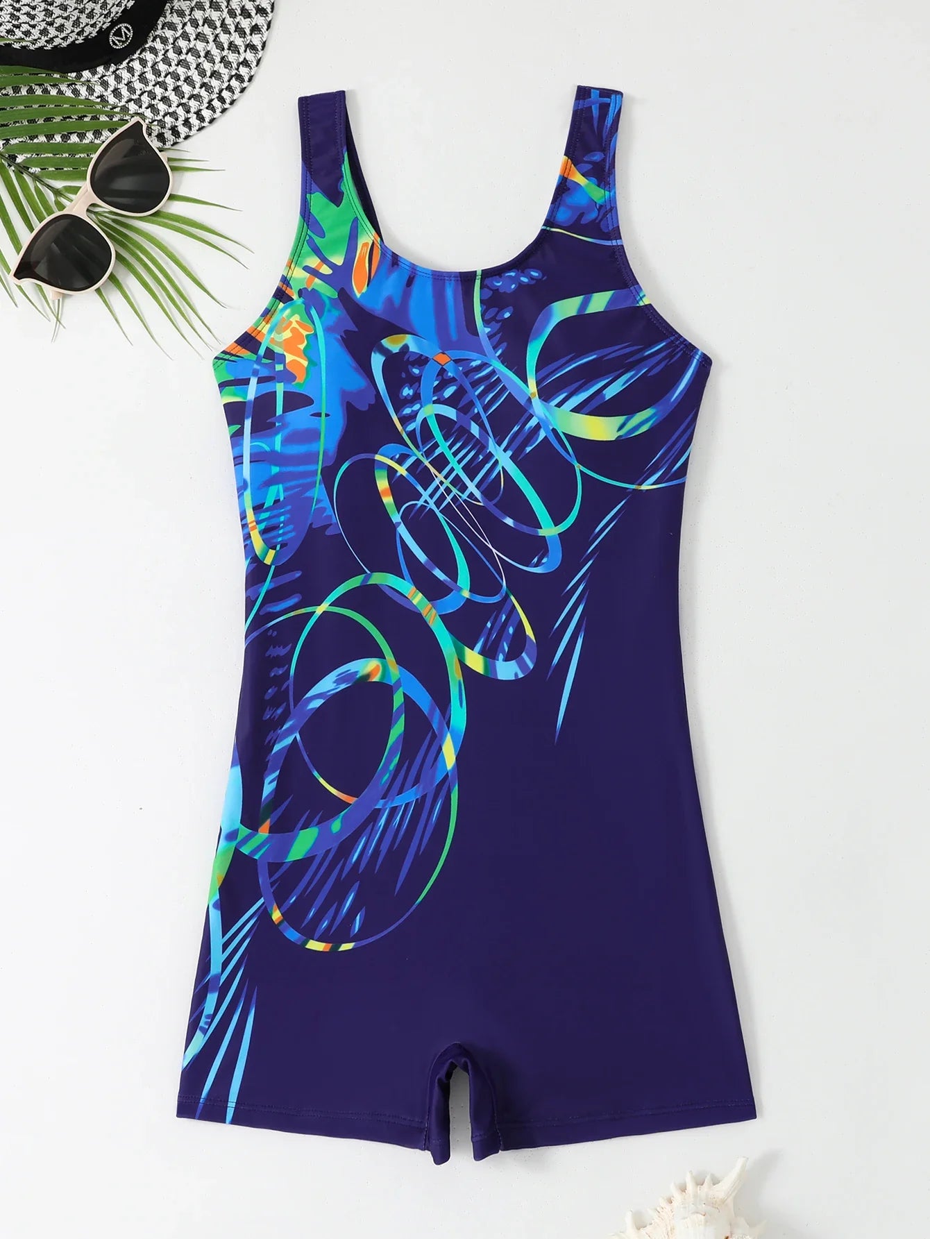 One Piece Swimsuit Women Printed Racing Padded Swimwear Female Bathers Bathing Swimming Swim Suit Summer Beachwear