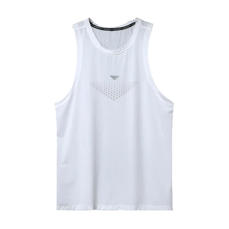 (M-3XL)Men Quick Dry Running Sport Vest Loose Fit Basketball Vest Plus Size Gym Singlets Fitness Tops Workout Sleeveless Shirt