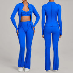 Flare Yoga Leggings Sport Fitness High Waist Squat Proof Hip Wide Pant Training Trousers Running Workout Gym Leggings Women