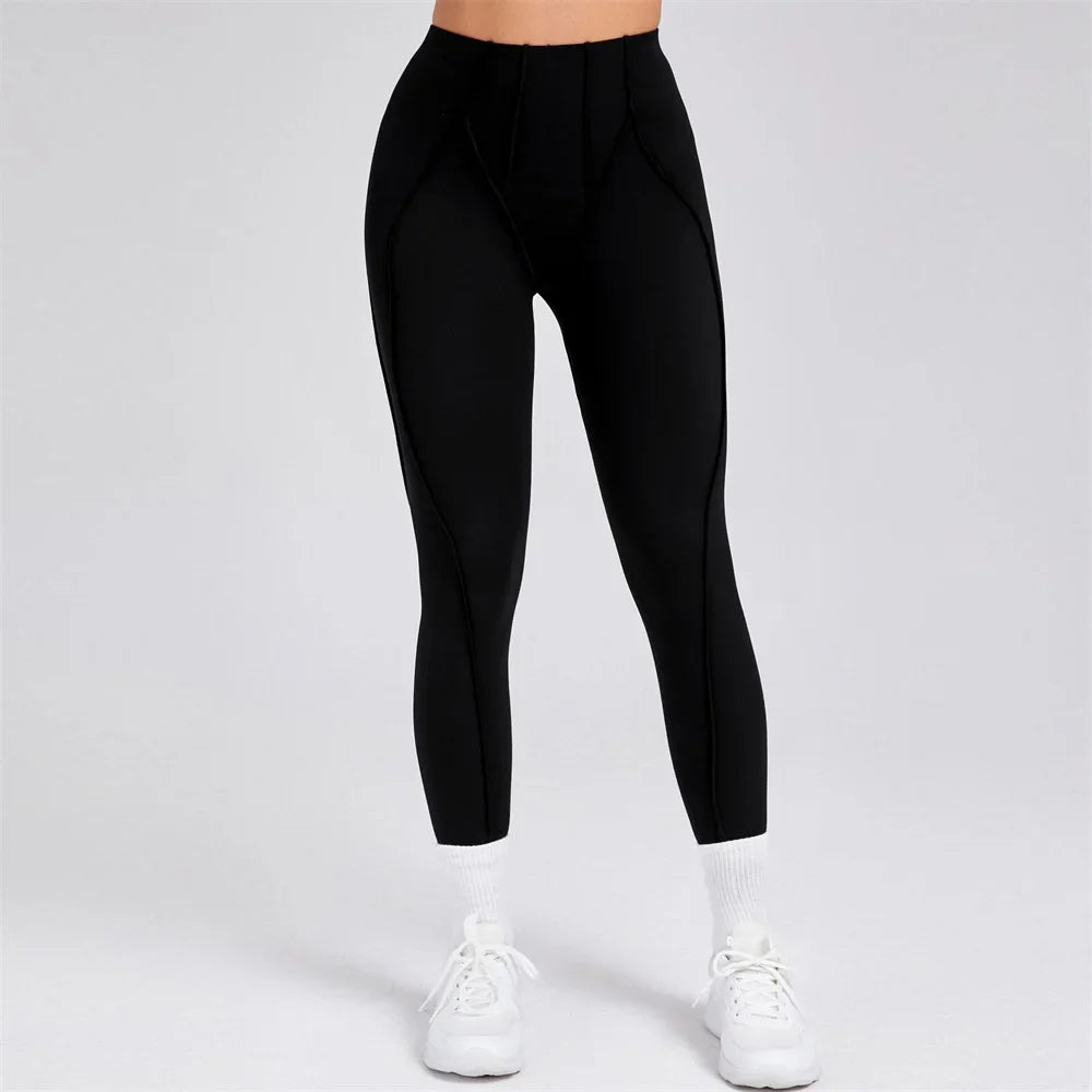 Flare Yoga Leggings Sport Fitness High Waist Squat Proof Hip Wide Pant Training Trousers Running Workout Gym Leggings Women