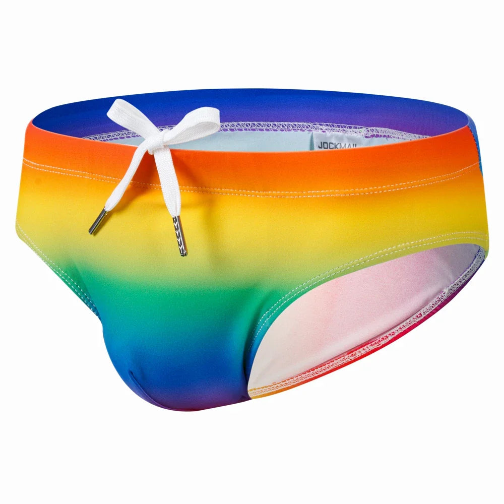 Colourful Design Bright Colour Options Briefs Swimwear Beach Short Swimsuit