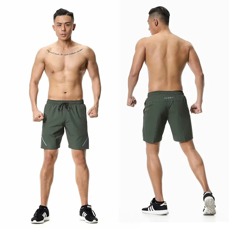 (S-3XL)Sports Shorts Men's Running Summer Cooling Thin Quick Dry Basketball Loose Fitness Training Casual Capris Short Pants