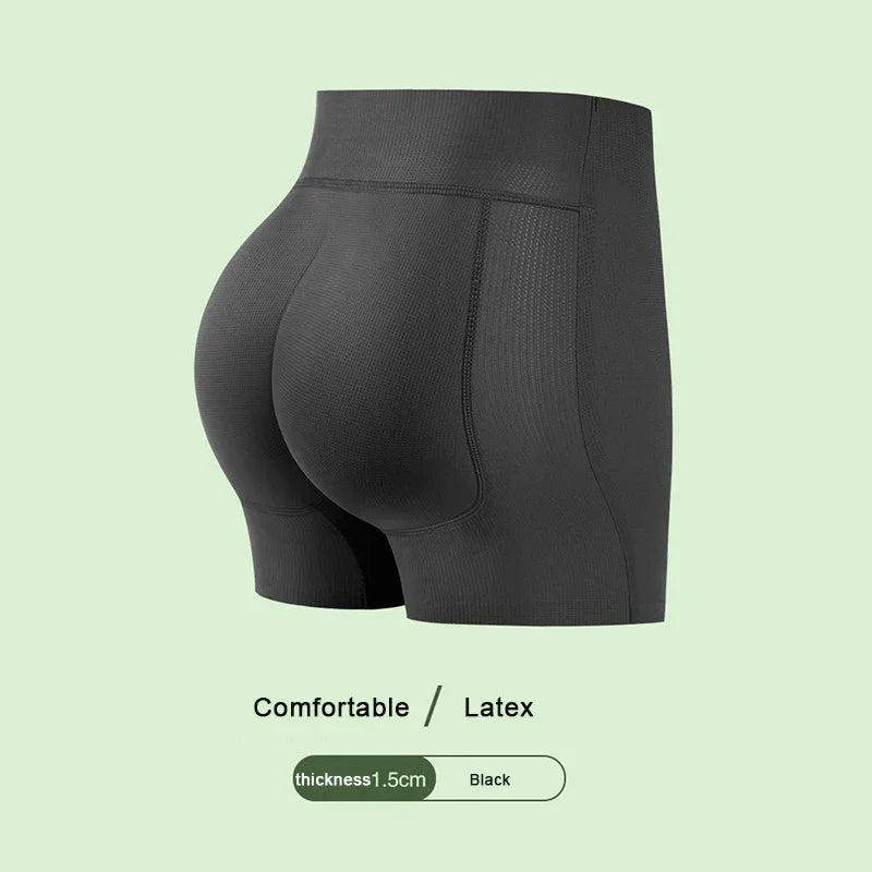 Peach Butt Natural Latex Hip Lifting Pants, Underwear, Natural Soft Beautiful Hip Cushion, Rich Buttocks