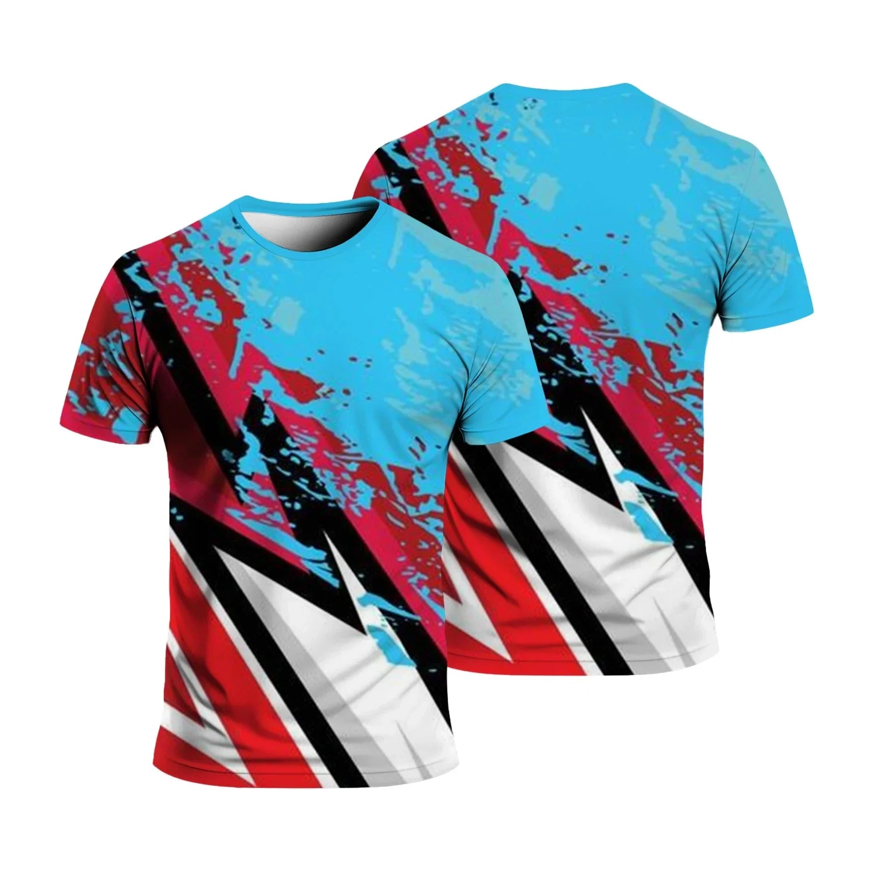 Gym T-Shirts Summer Fashion Sports Men's T-Shirt Loose Comfortable Daily Sportswear Running Man Casual Round Neck Short Sleeve