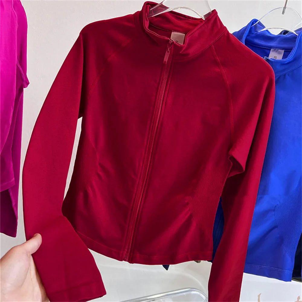 1/2PCS Sportswear Dynamic Twist Women Tracksuits Yoga Set Gym Fitness Jacket Sports Bra Gym Scrunch Leggings Active Wear