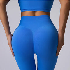 Seamless Dynamic High Neck Yoga Set Belly Bra Scrunch Women Workout Shorts Fitness Legging Sport Pant Active Wear