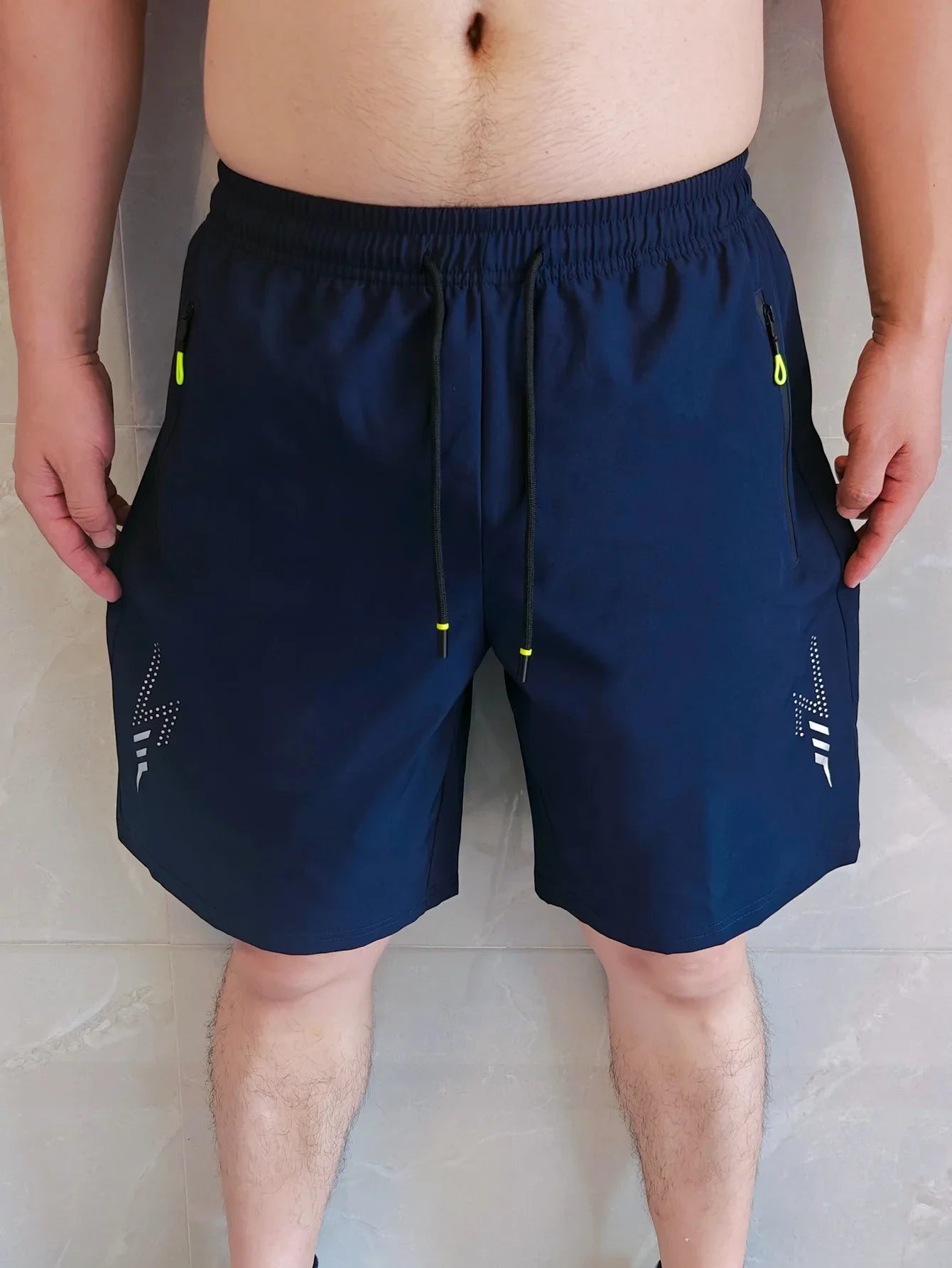 [USA Size] Men'S Beach Quick Dry Running Sports Board Black Shorts Summer Casual Classic Oversize Pants