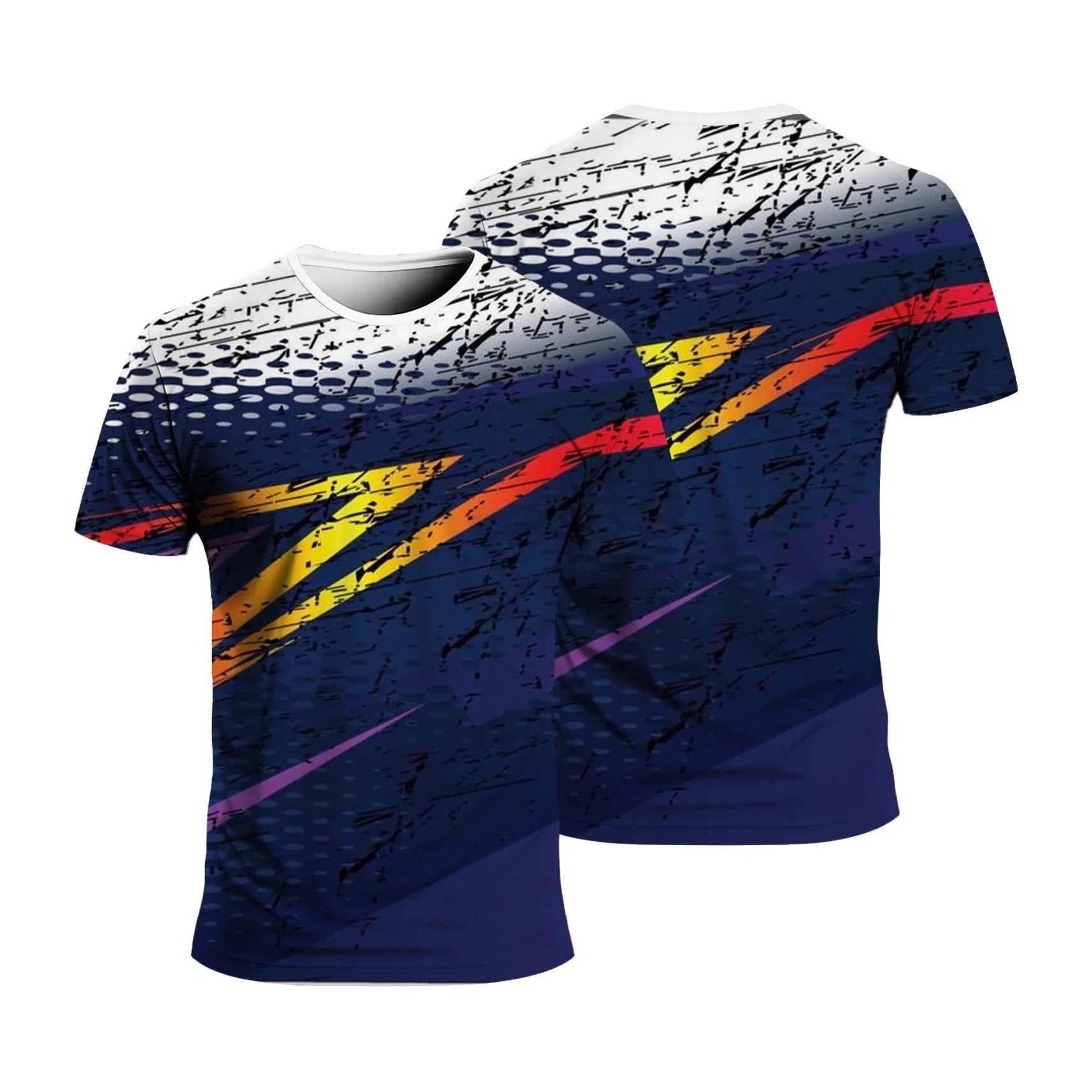 Gym T-Shirts Summer Fashion Sports Men's T-Shirt Loose Comfortable Daily Sportswear Running Man Casual Round Neck Short Sleeve
