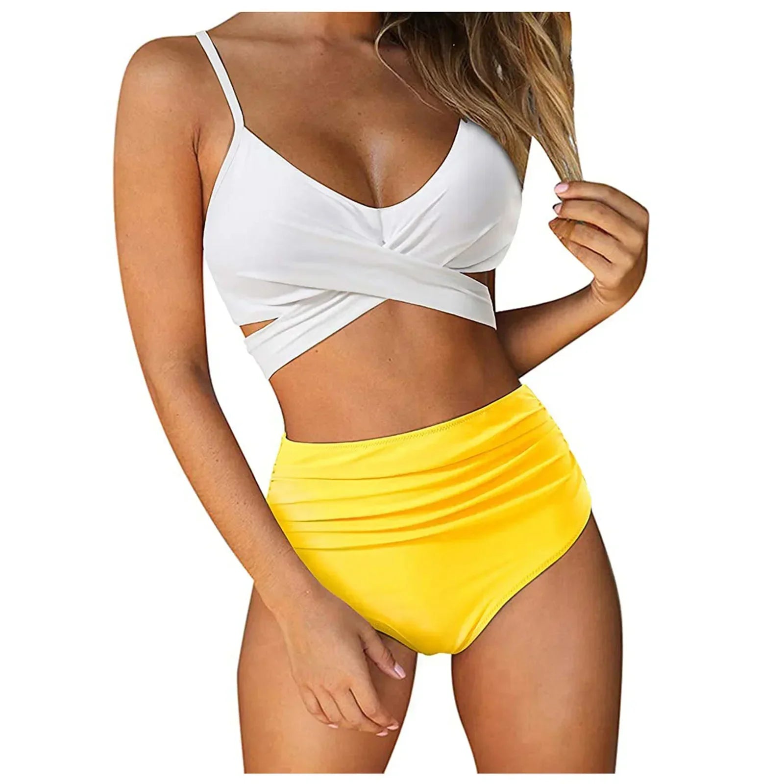 Push Up Bikinis Women's Solid Color Swimwear Female Swimsuit Swimming Bathing Suits Bikini Set Beachwear Bather