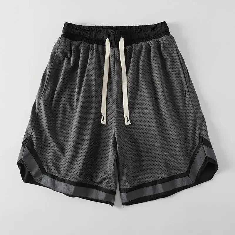 Mesh Quick Dry Training Male Short Pants Basketball Wide Loose Men's Shorts Sports Joggers Sweat Baggy