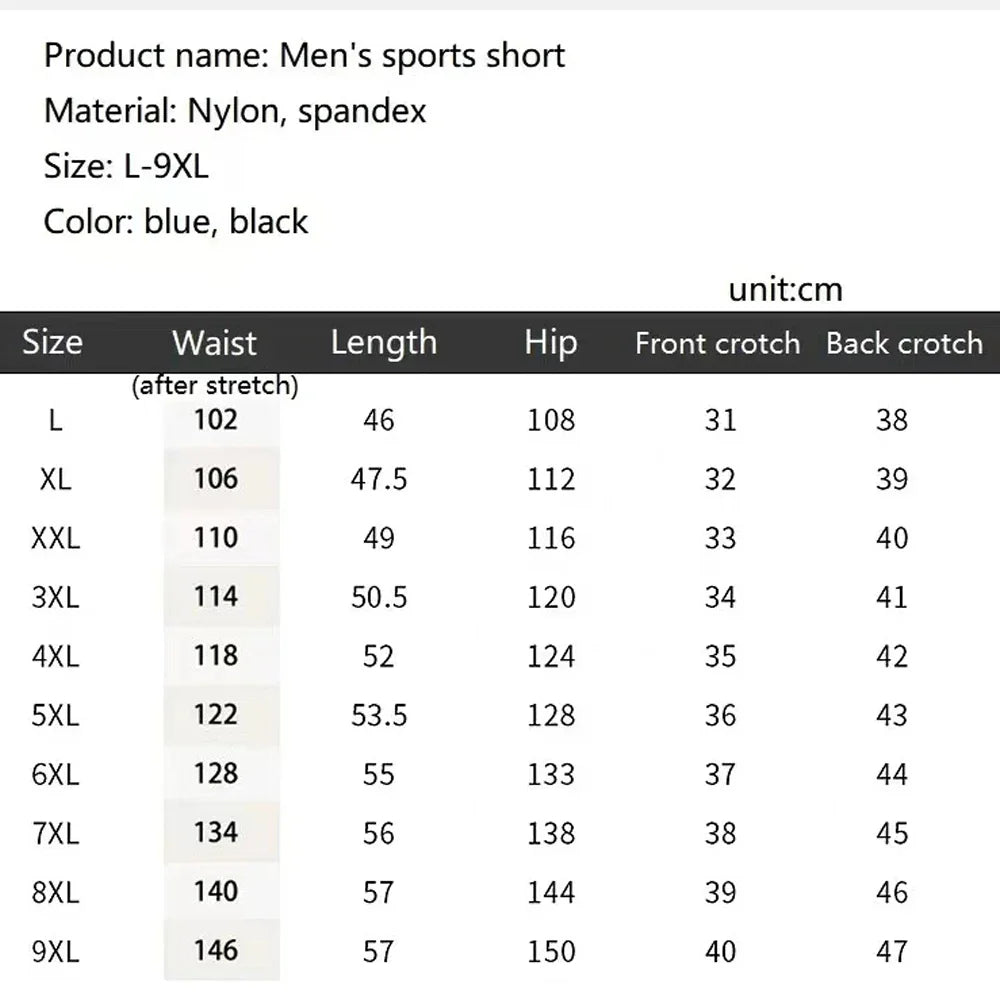Men Plus Size Shorts Oversized Casual Sports Pants Men's Running Shorts