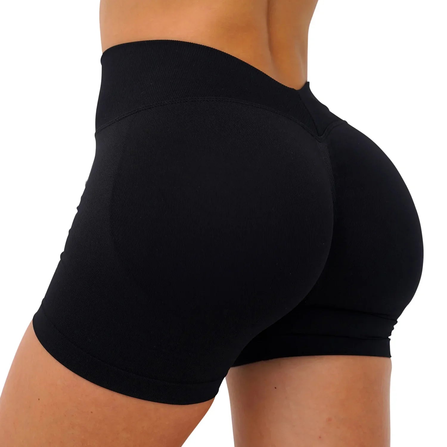 Sporty Leggings Woman Seamless Yoga Pants Scrunch Booty V-waist Hip Lifting Fitness Gym Running Workout Sports Tights