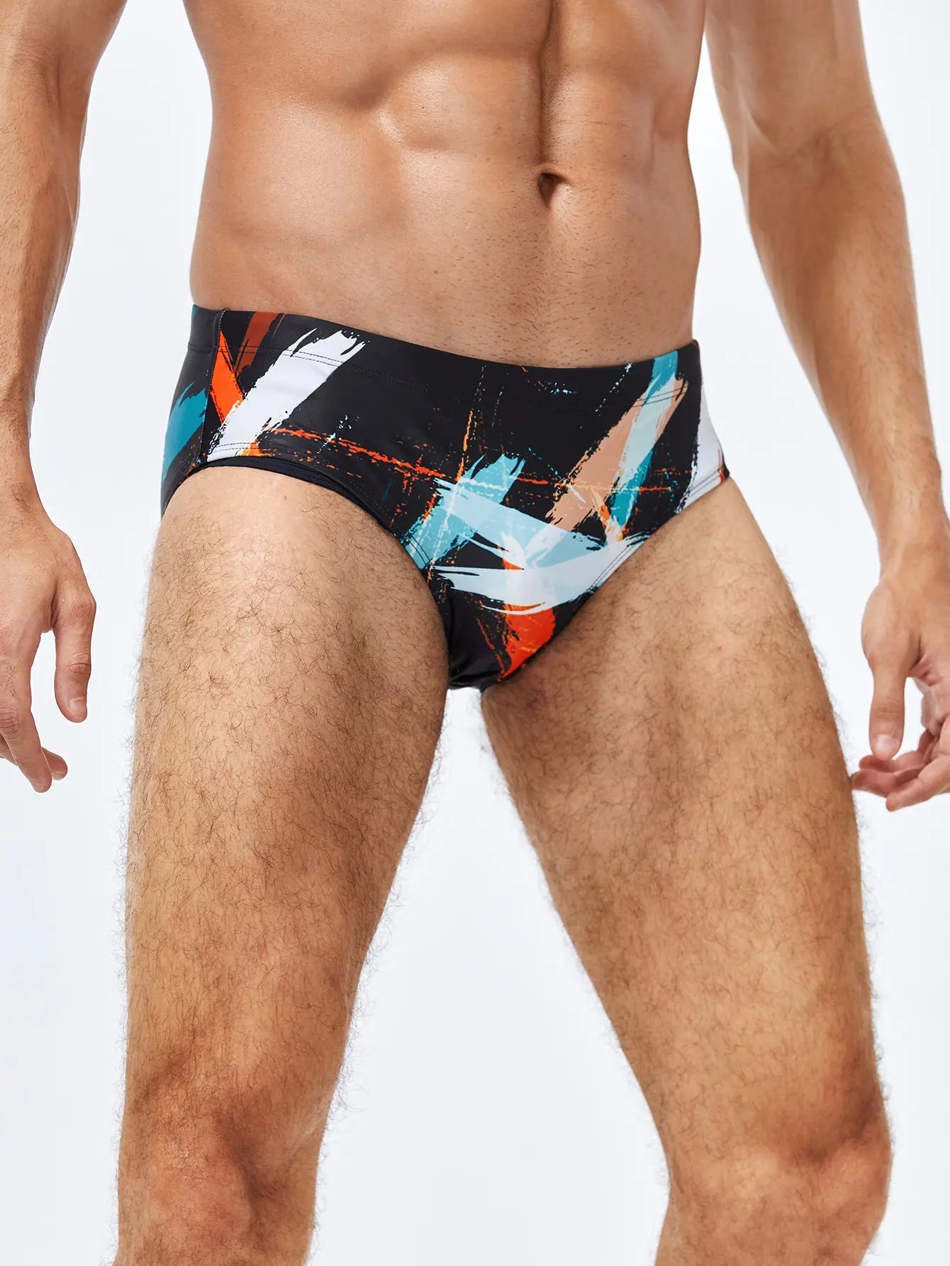 Men's Adult Swim Briefs Triangle Racing Professional Competition Questions: Reduce Resistance in  Tight Swimsuit