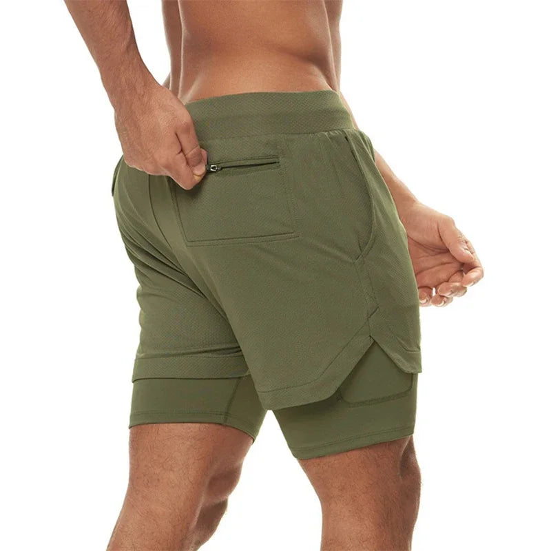 Men's Summer Sports Shorts Breeches Gym Casual Fitness Shorts Men-in-shorts Training Wicking Running Shorts Male