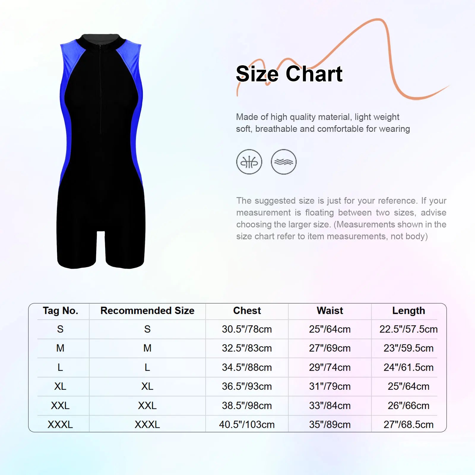 Women's One-Piece Swimsuit Boyleg Zip Sleeveless Full Body Modest Swimwear Color Block Slimming High Waist Sports Diving Suit