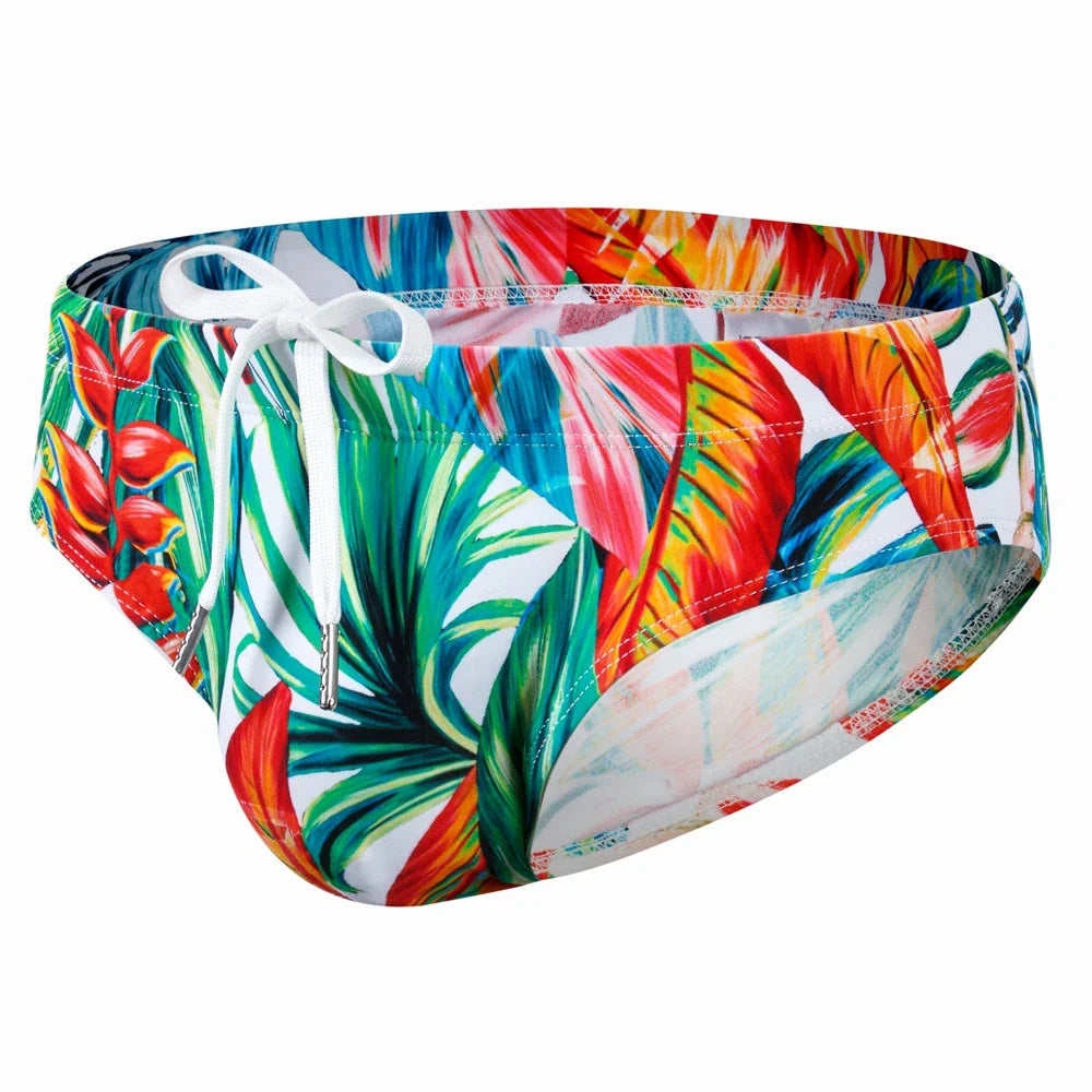 Colourful Design Bright Colour Options Briefs Swimwear Beach Short Swimsuit