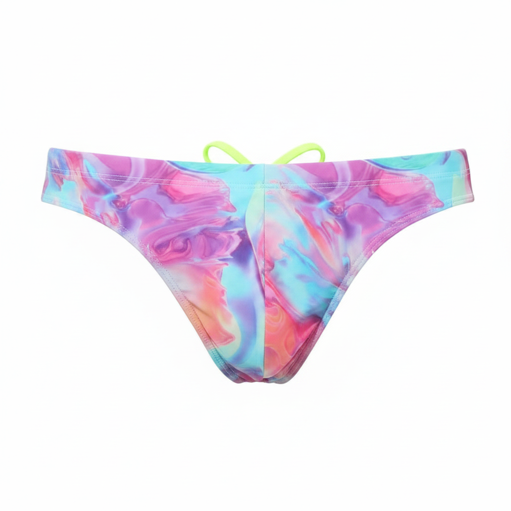 Fashion Print Swimwear Mens Swim Briefs Low Waist Men Swimming Trunk Shorts Pool Men's Bathing Suit Beach Surfing Man Swimsuit