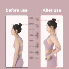 Yoga Stick Hunchback Corrector 80cm Stainless Steel Body Figure Training Stick Cross Open Back Standing Gym Home Sports Equipment