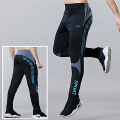 Simplicity Trend Summer Casual Pants Men Elastic Waist Letter Zipper Pockets Sports Breathable Quick Dry Pencil Trousers