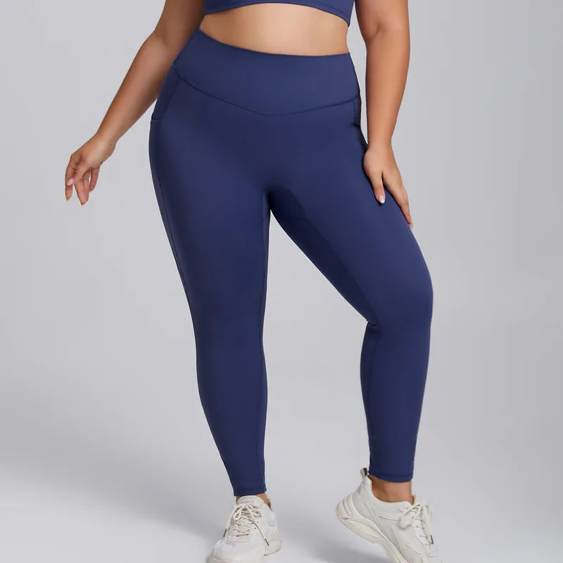 Yoga Set Women Plus Size Workout Outfit Curvy Women Sports Bra Gym Leggings Super Stretch Fitness Suit 3XL Women Activewear Sets