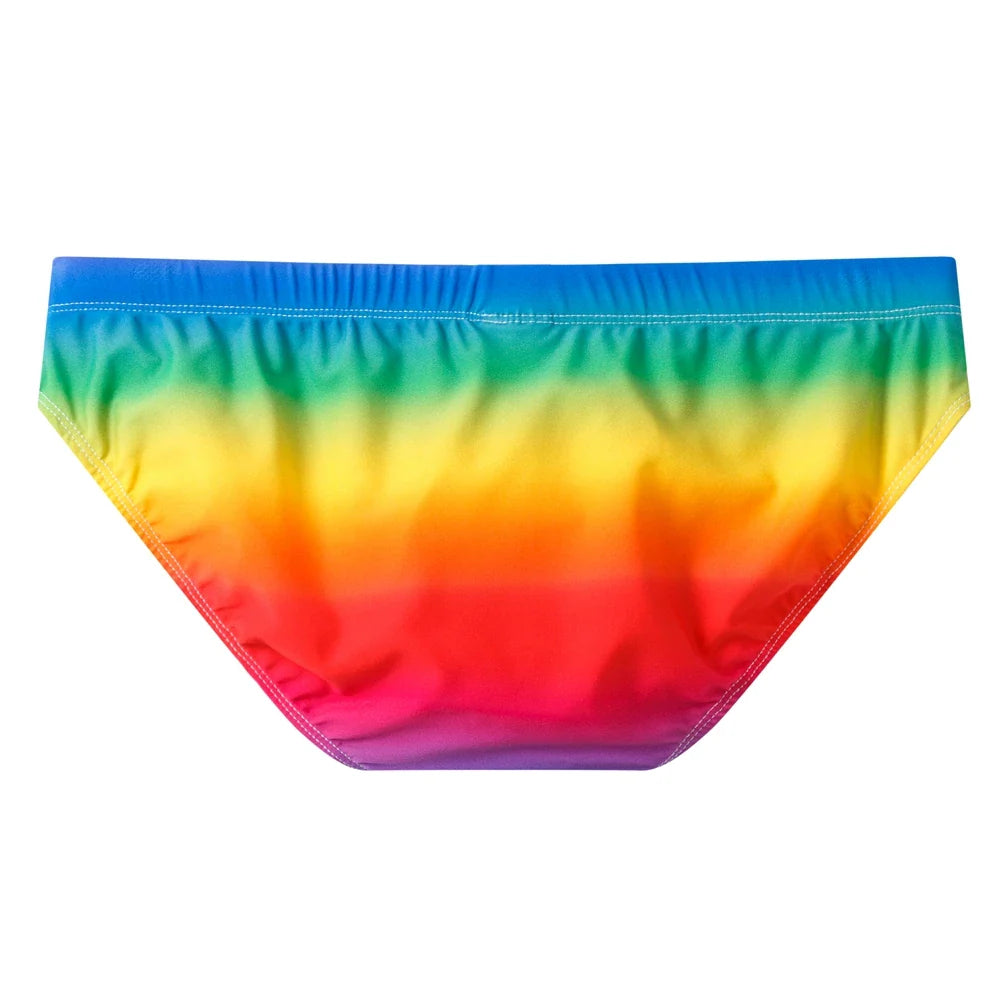 Colourful Design Bright Colour Options Briefs Swimwear Beach Short Swimsuit