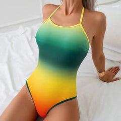 Summer Print One Piece Swimsuits Closed Women Swimwear Push Up Swimming Wear Body Bathing Suits Beachwear Pool Bather