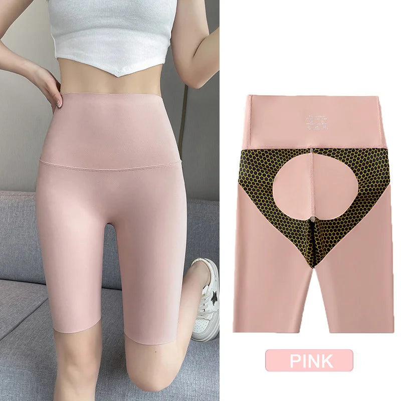 Cycling Shorts Women Honeycomb High Waist Tummy Control Butt Lifter Seamless Fitness Sports Biker Short Leggings