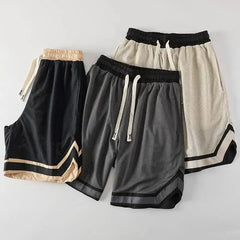 Mesh Quick Dry Training Male Short Pants Basketball Wide Loose Men's Shorts Sports Joggers Sweat Baggy