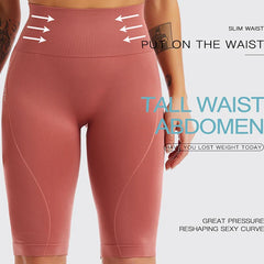 PofyBofy Widen Waistband High Waist Seamless Stretchy Butt Lifter Slim Knee-length Leggings  Fitness Yoga Women Sportwear Pant
