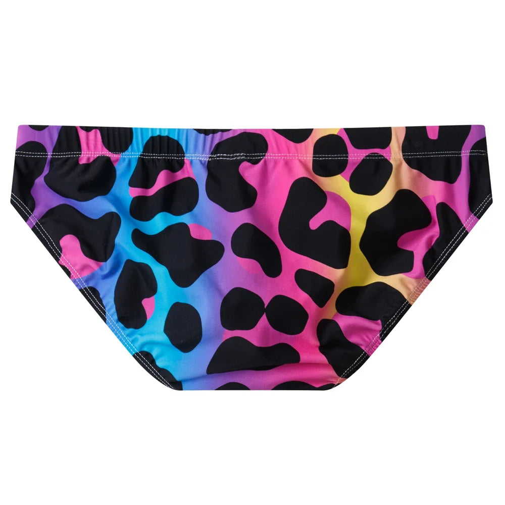 Colourful Design Bright Colour Options Briefs Swimwear Beach Short Swimsuit