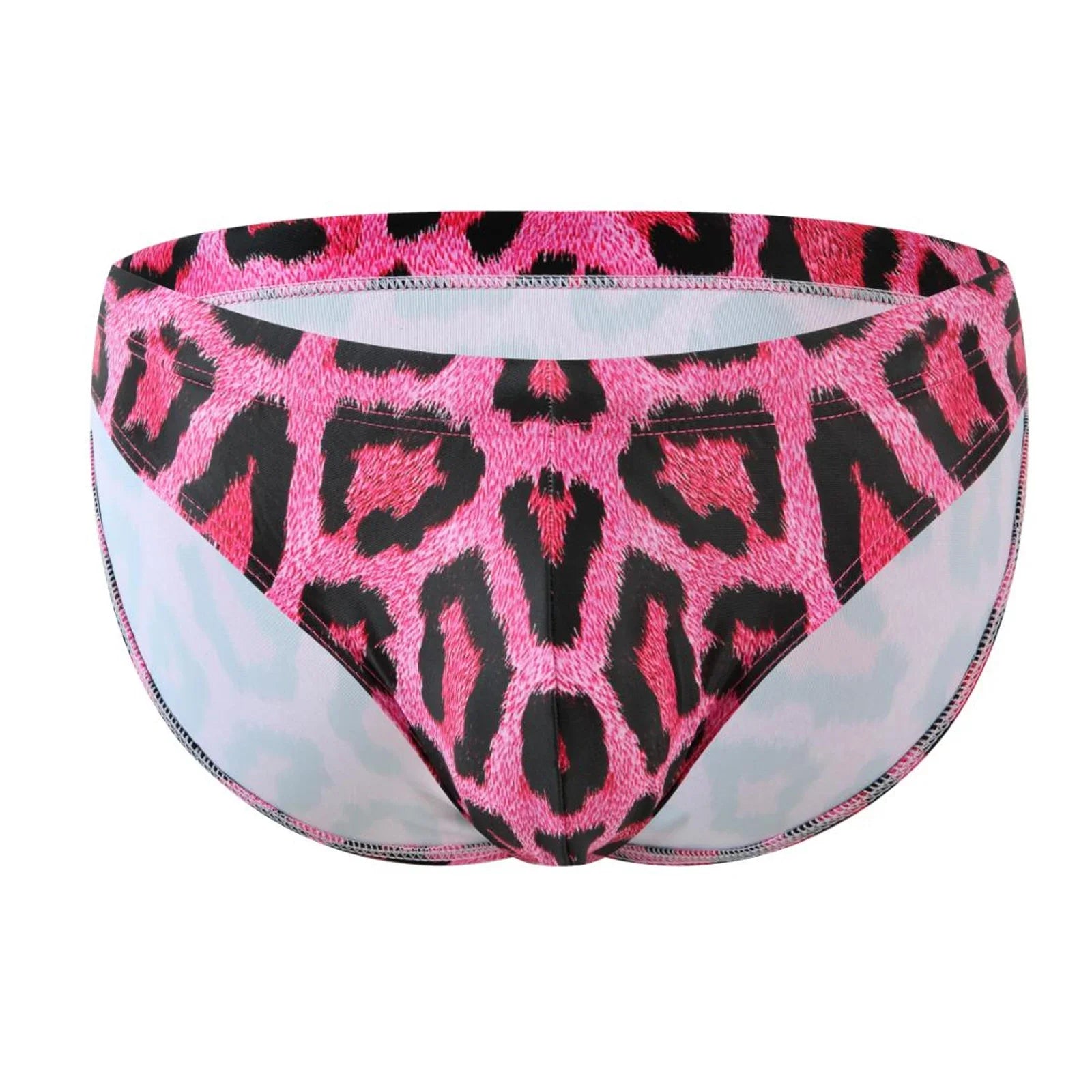 Men's Swimsuit Swim Briefs Swimwear Leopard Elastic Underwear Low Rise Beachwear Pool Party Sunbathing Slips hombre
