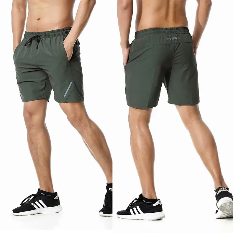 (S-3XL)Sports Shorts Men's Running Summer Cooling Thin Quick Dry Basketball Loose Fitness Training Casual Capris Short Pants