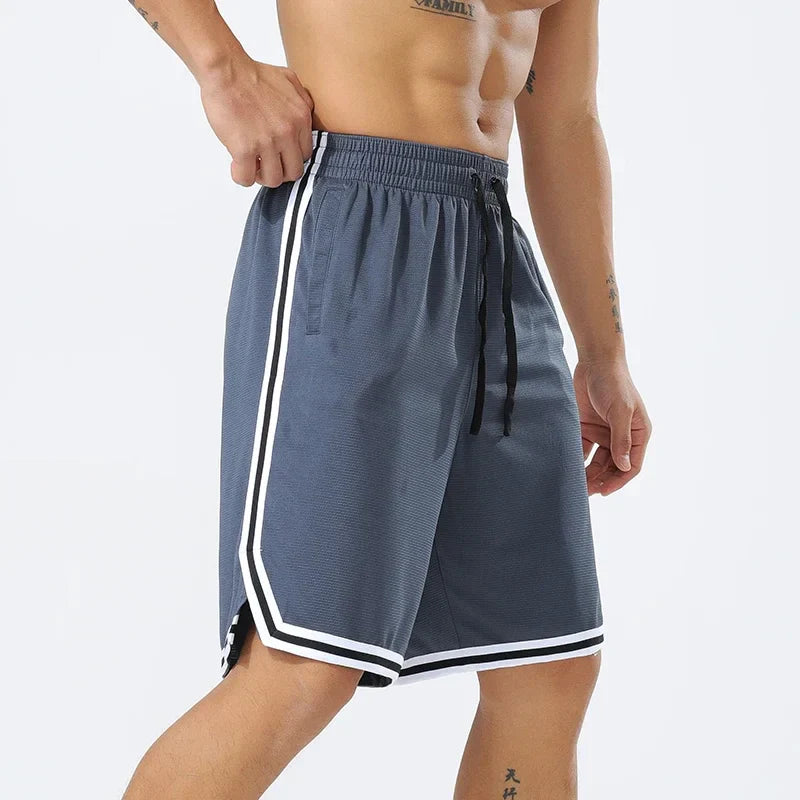 Men's Summer Jogging Sweatpants Fitness Training Short Bodybuilding Scanties Lightweight Loose Fitting Lace Up Gym Shorts