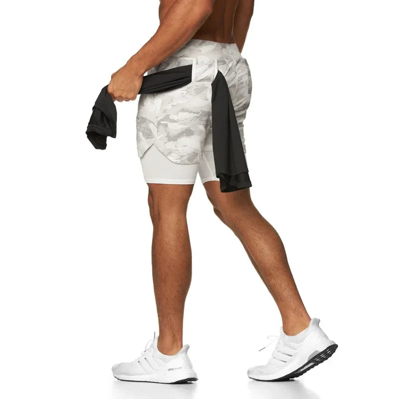 Men's Summer Sports Shorts Breeches Gym Casual Fitness Shorts Men-in-shorts Training Wicking Running Shorts Male